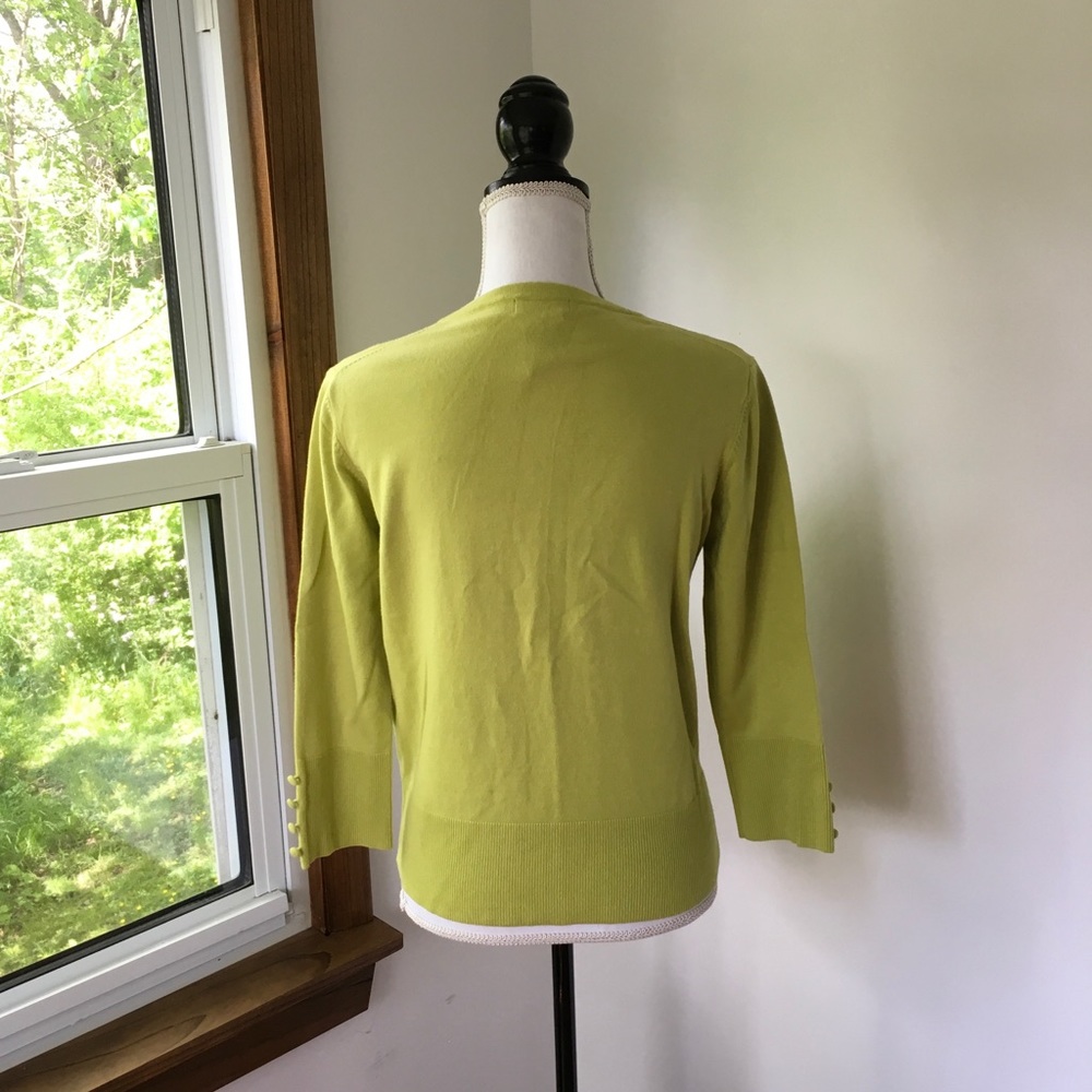 New Medium Light Green Grace Elements Cardigan - image 4